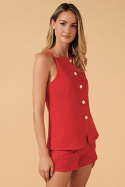 Sienna Button Front Vest