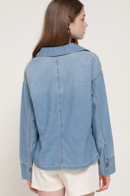 Maeve Chambray Pullover