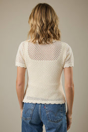 Marlowe Crochet Collar Top