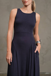 Maris Pleated Fit & Flare Dress