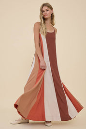 Sunset Stroll Colorblock Maxi Dress