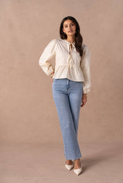 Haven Frayed Wide Leg Jeans