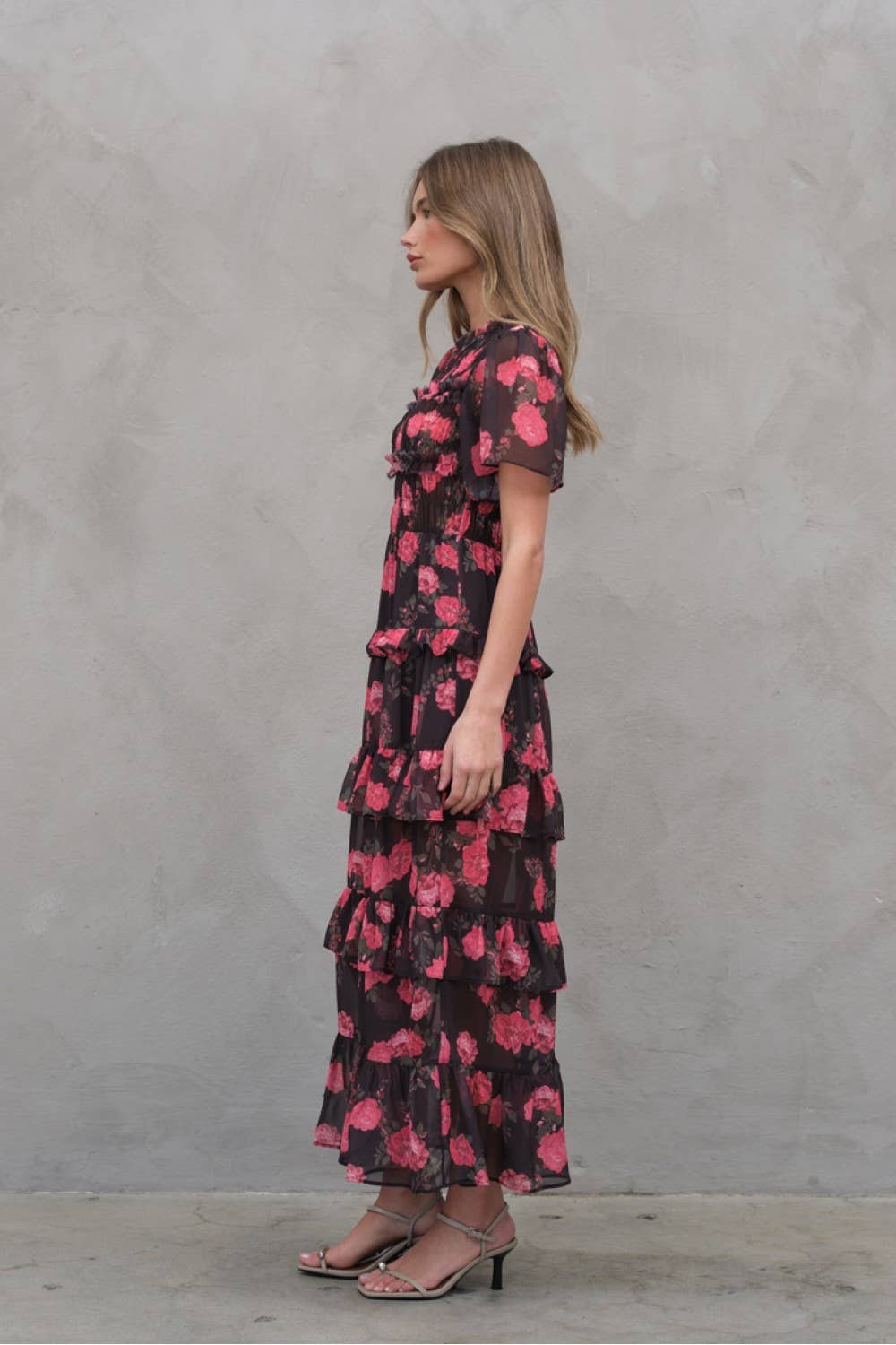 Lila Smocked Chiffon Dress