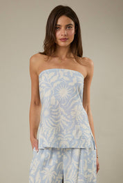 Liora Smocked Strapless Top