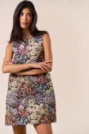 Marigold Sleeveless Floral Dress
