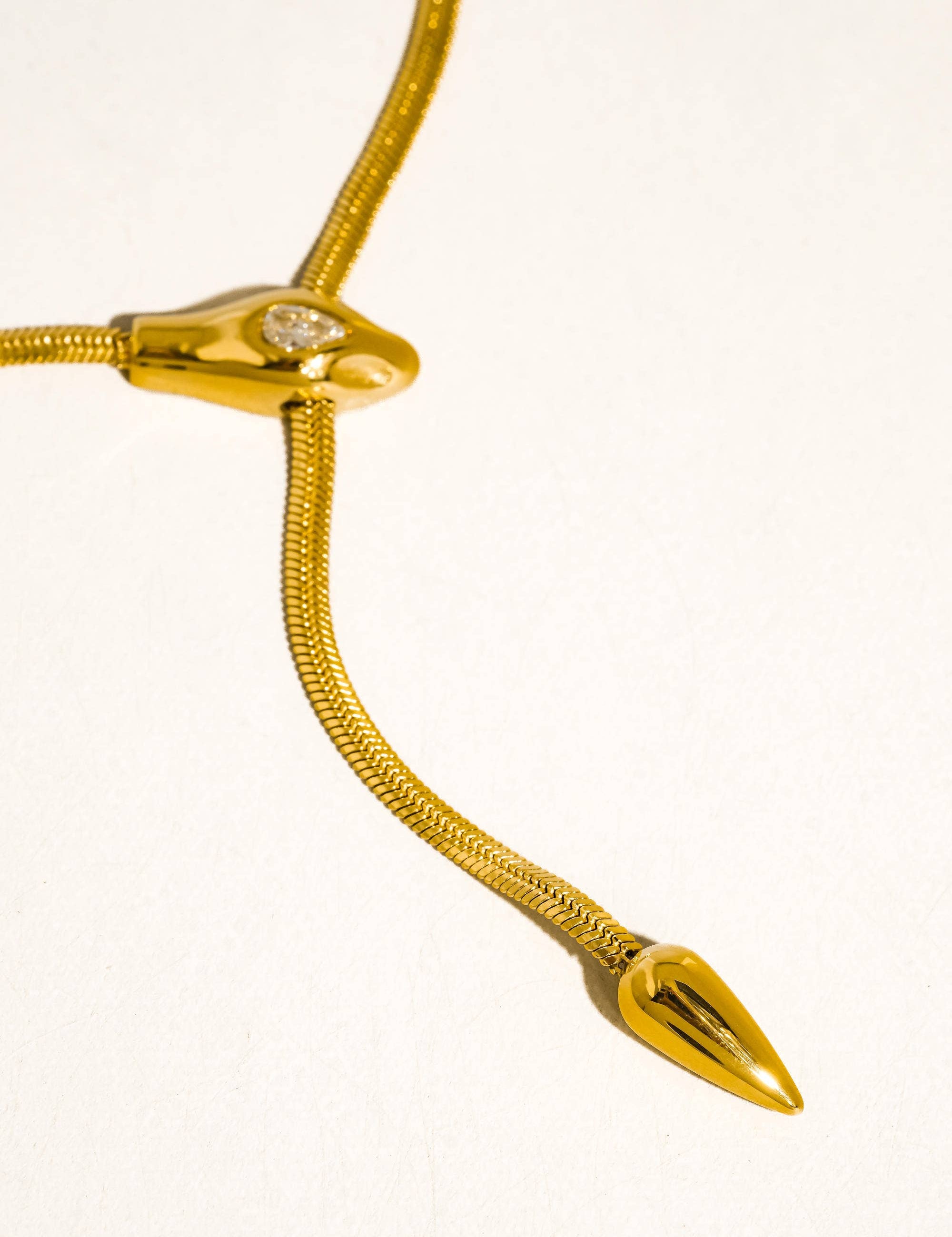 Gildora Serpent Y Lariat Necklace
