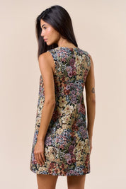 Marigold Sleeveless Floral Dress