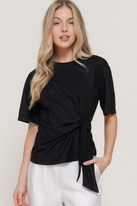 Isla Tie Front Knit Top