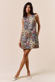 Marigold Sleeveless Floral Dress