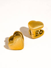 Kylo 18K Gold Non-Tarnish Heart Earring