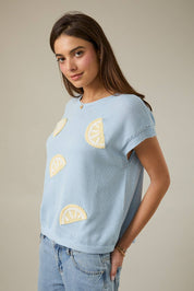 Amalfi Lemon Knit Top