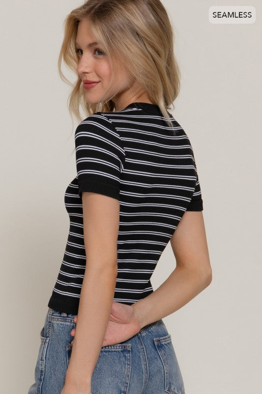 Stevie Seamless Stripe Tee