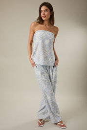 Liora Smocked Strapless Top