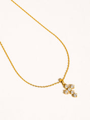 Raimon 18K Gold Non-Tarnish Dainty Cross Necklace