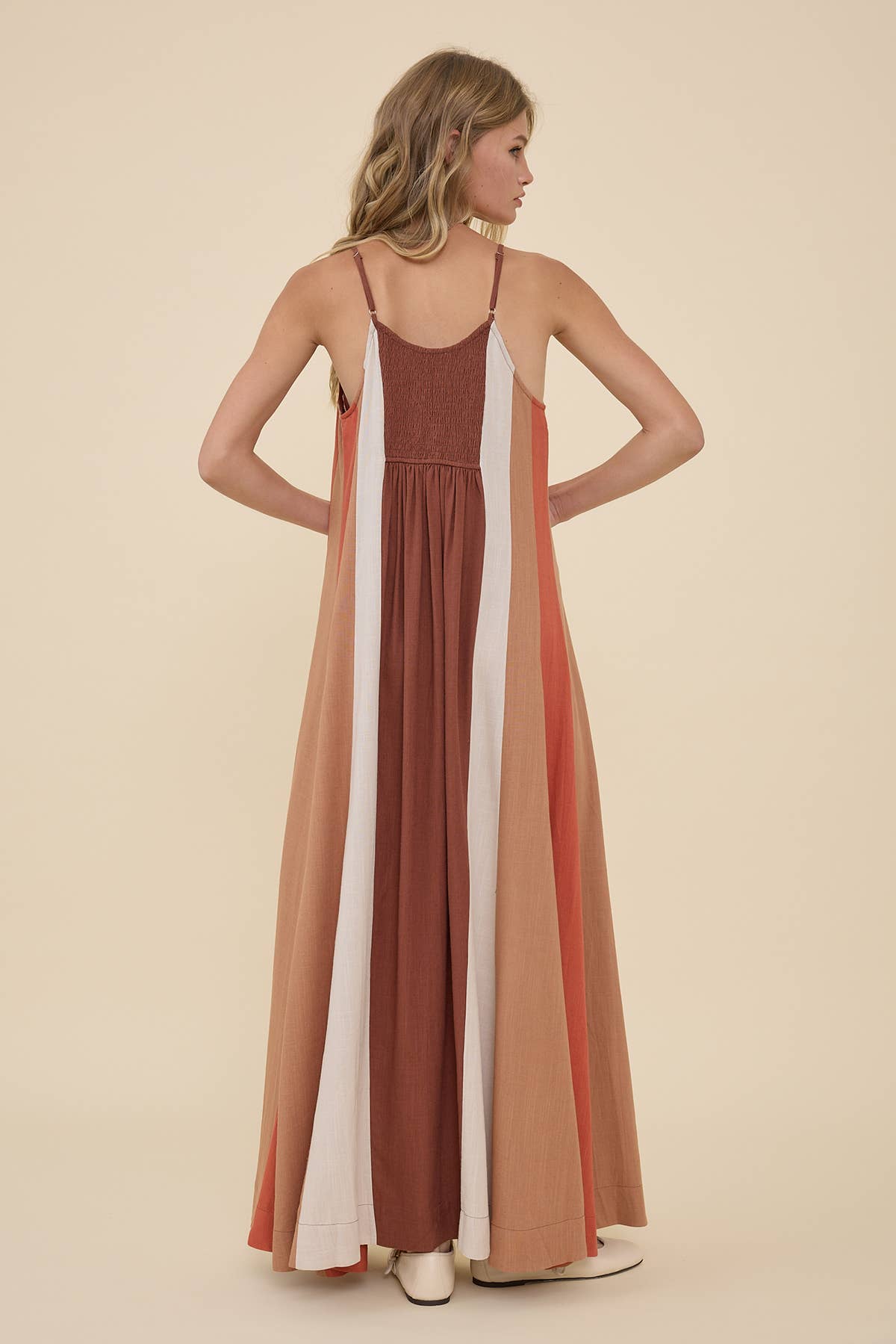 Sunset Stroll Colorblock Maxi Dress