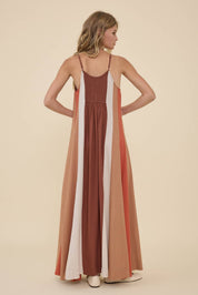 Sunset Stroll Colorblock Maxi Dress