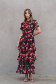 Lila Smocked Chiffon Dress