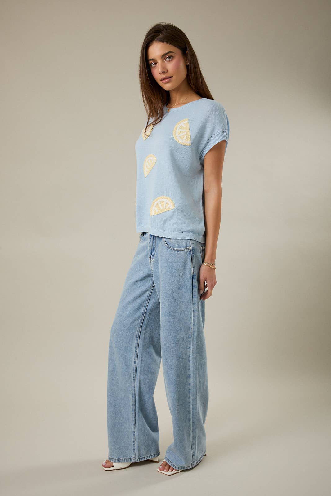 Amalfi Lemon Knit Top