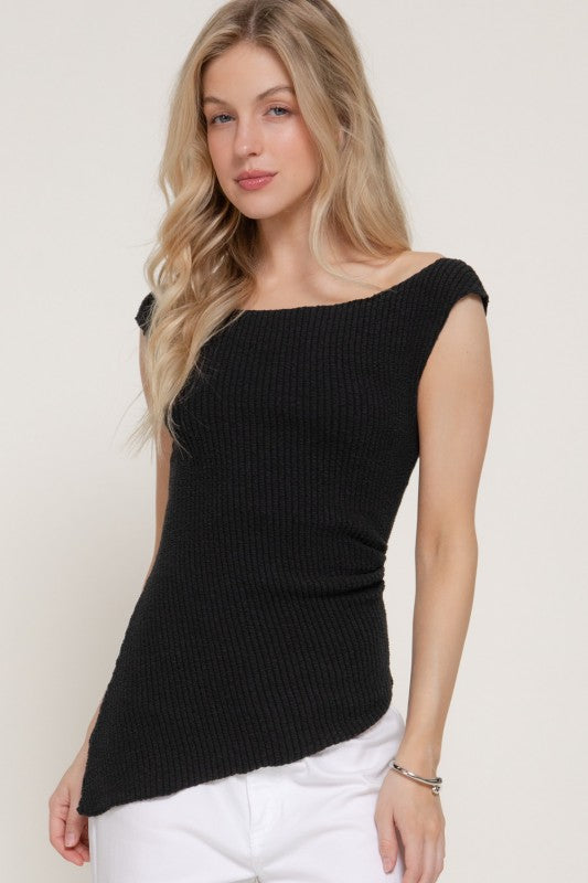 Elowen Asymmetrical Knit Top