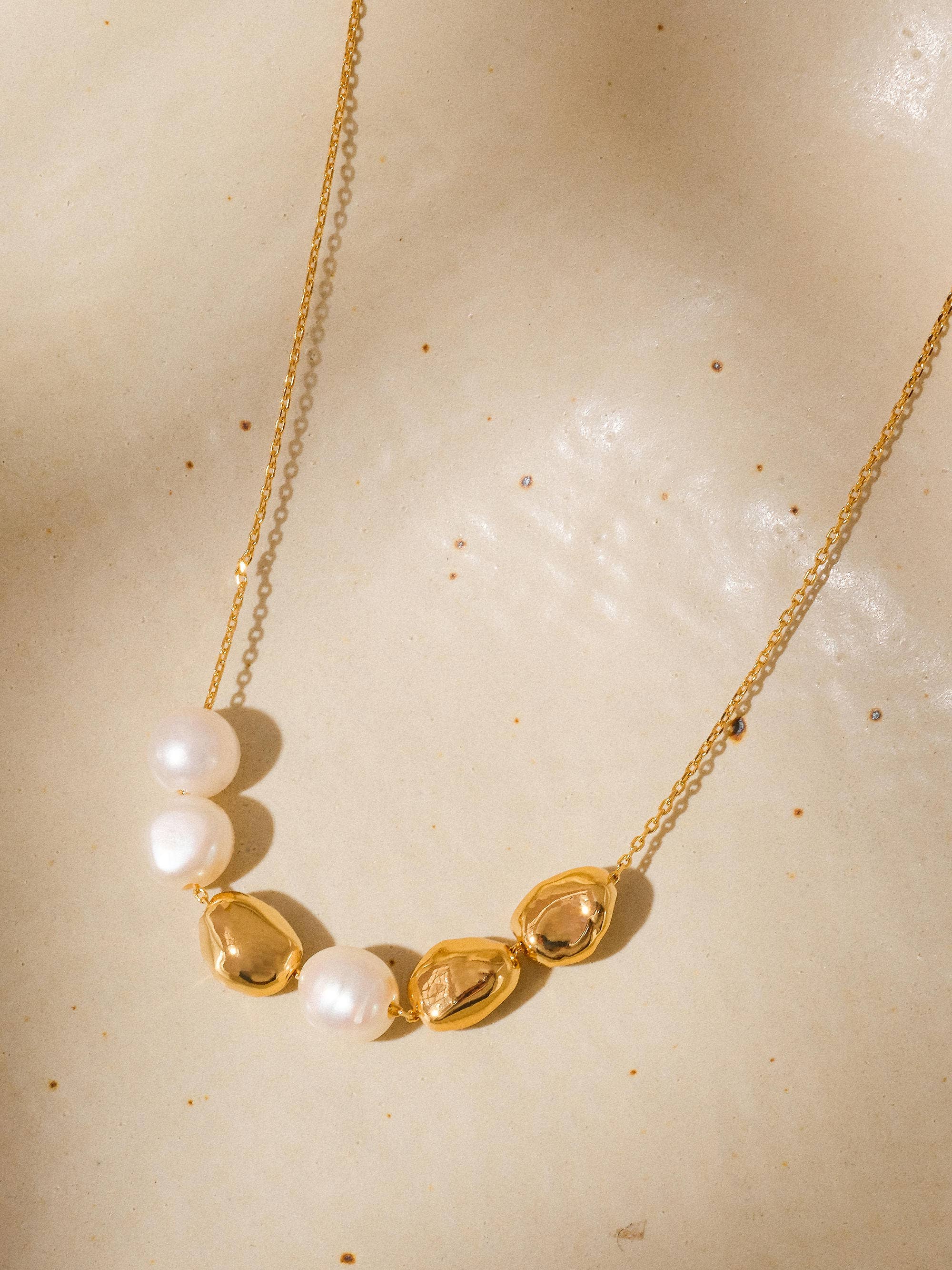 Maud Freshwater Pearl Beaded Necklace