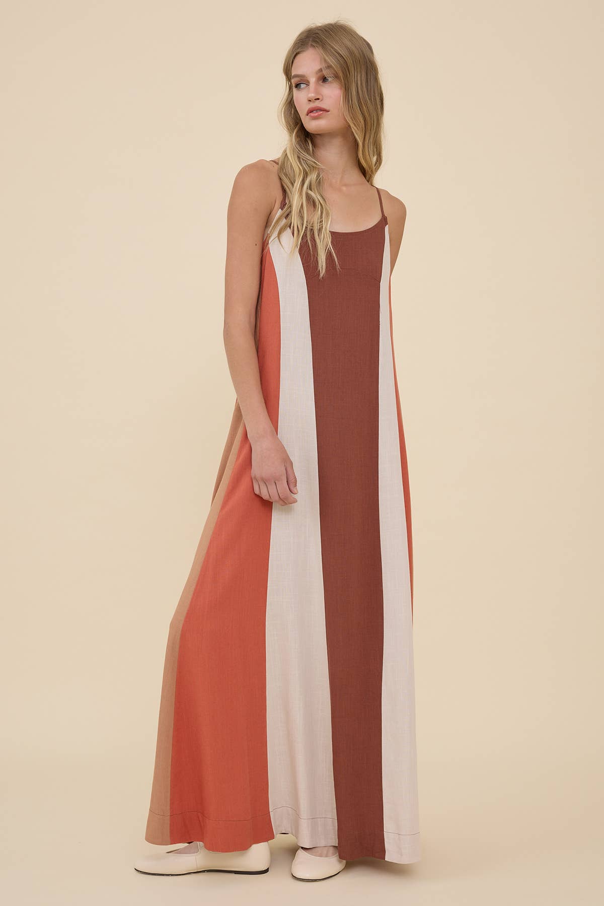 Sunset Stroll Colorblock Maxi Dress