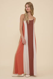 Sunset Stroll Colorblock Maxi Dress