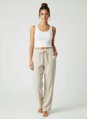 Coastal Ease Linen Pant - simple full front