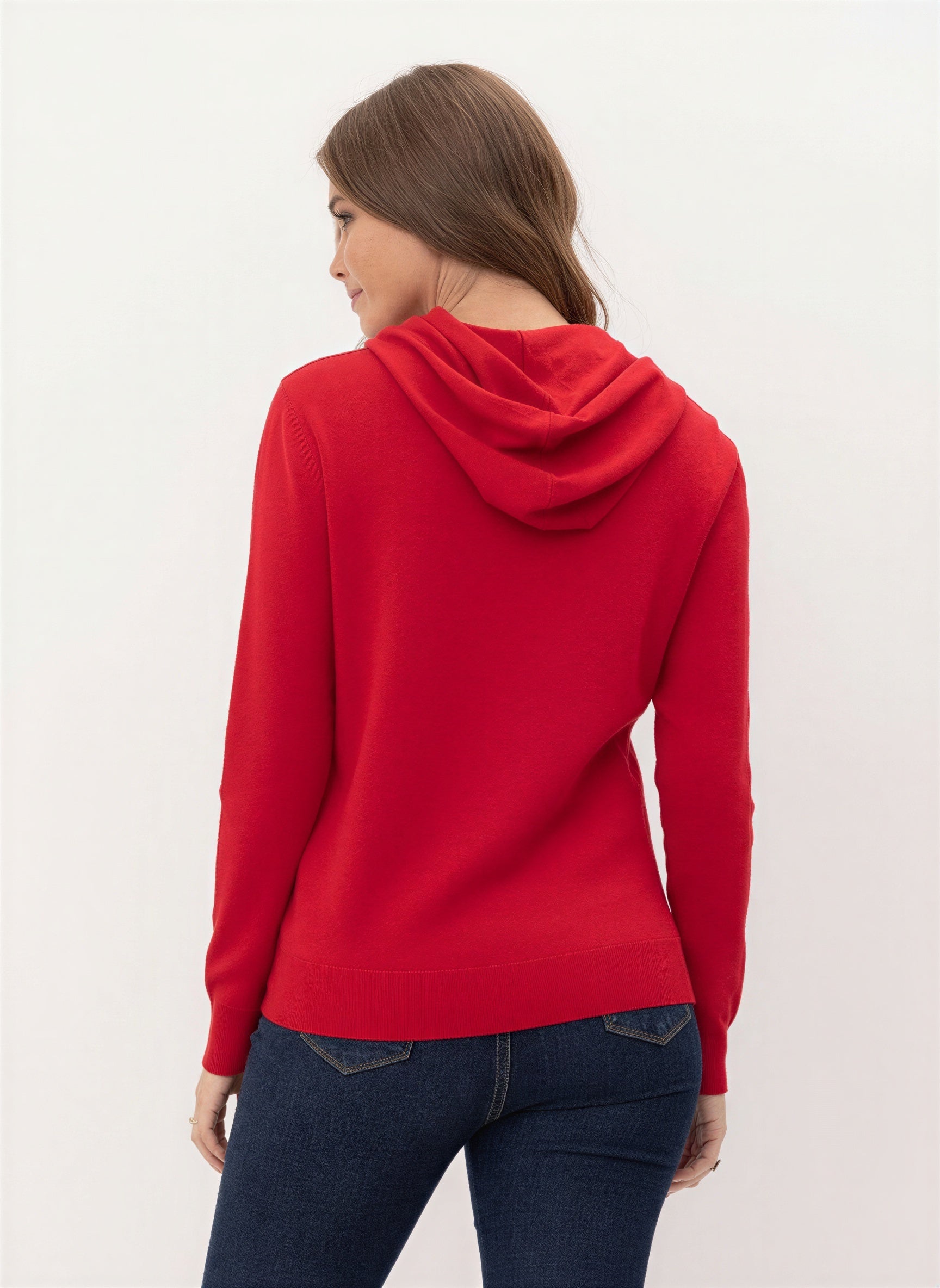 Off-Duty Comfort Hoodie - simple upper back