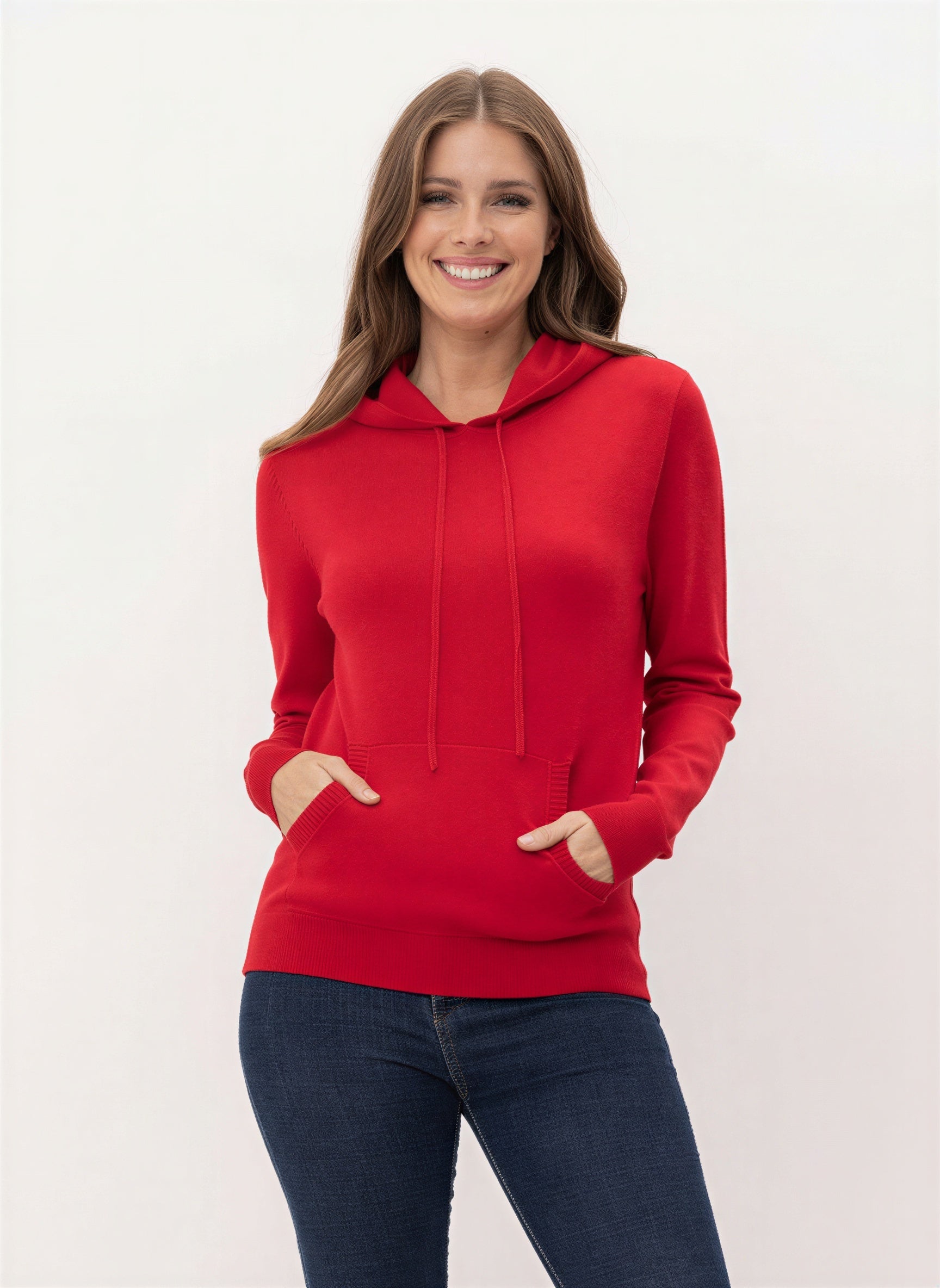 Off-Duty Comfort Hoodie - simple upper front