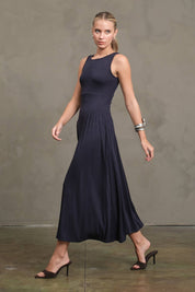 Maris Pleated Fit & Flare Dress