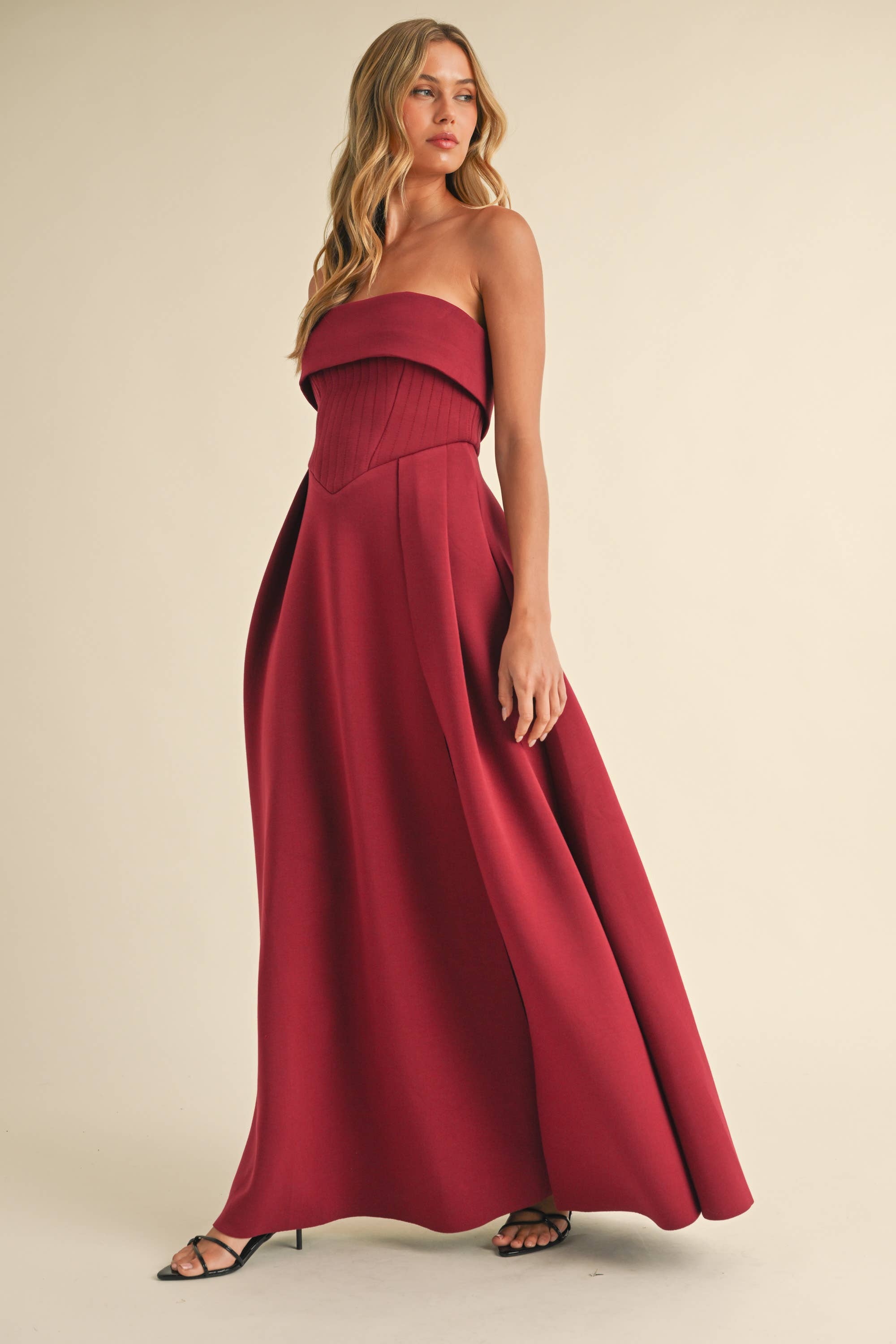 Vera Scuba Corset Maxi Dress