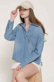 Maeve Chambray Pullover
