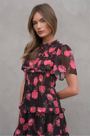 Lila Smocked Chiffon Dress