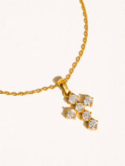 Raimon 18K Gold Non-Tarnish Dainty Cross Necklace
