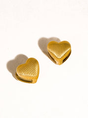 Kylo 18K Gold Non-Tarnish Heart Earring