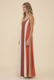 Sunset Stroll Colorblock Maxi Dress