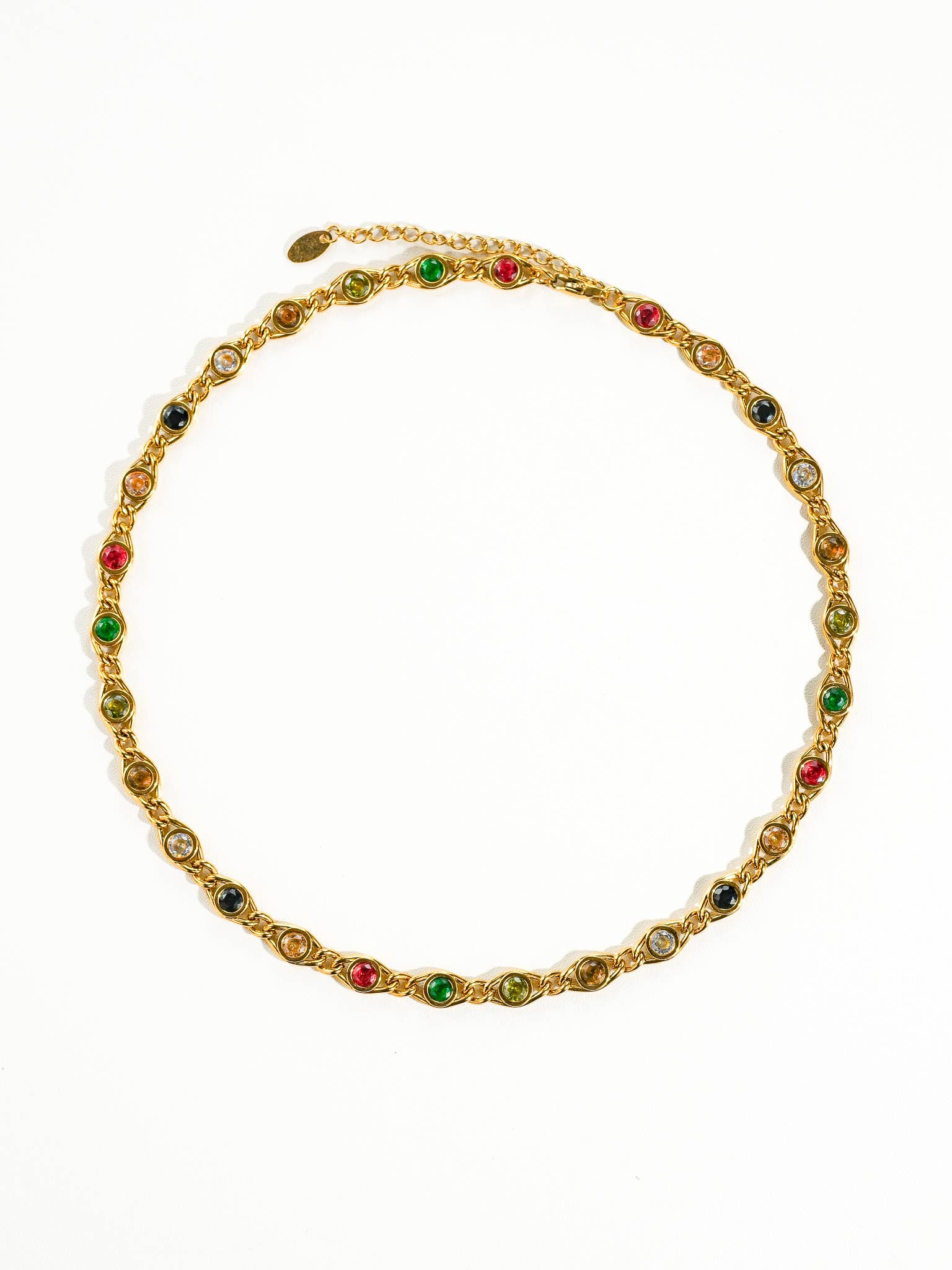 Alba Colored Cubic Zirconia Necklace