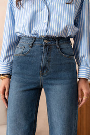 Sequin wide leg jeans