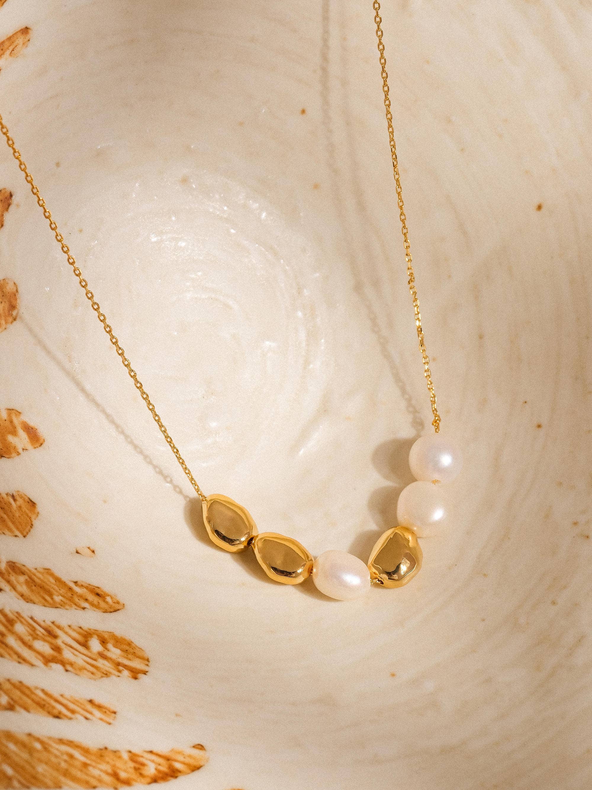 Maud Freshwater Pearl Beaded Necklace