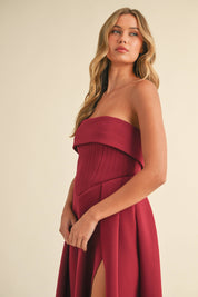 Vera Scuba Corset Maxi Dress