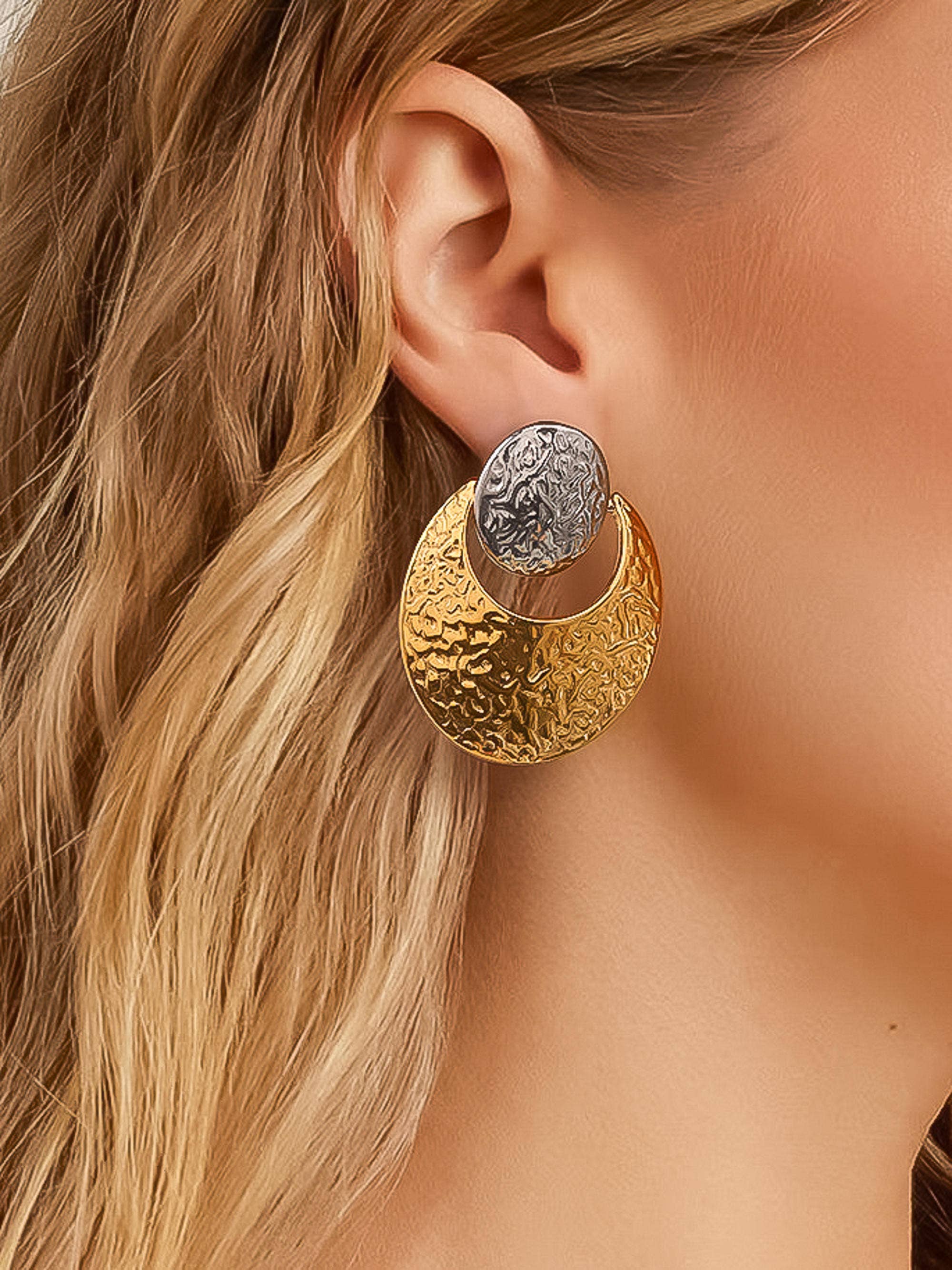 Keziah  Classic Round Hoop Earring
