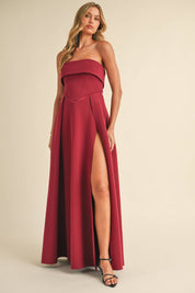 Vera Scuba Corset Maxi Dress