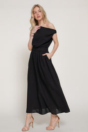 Valencia One-Shoulder Midi Dress