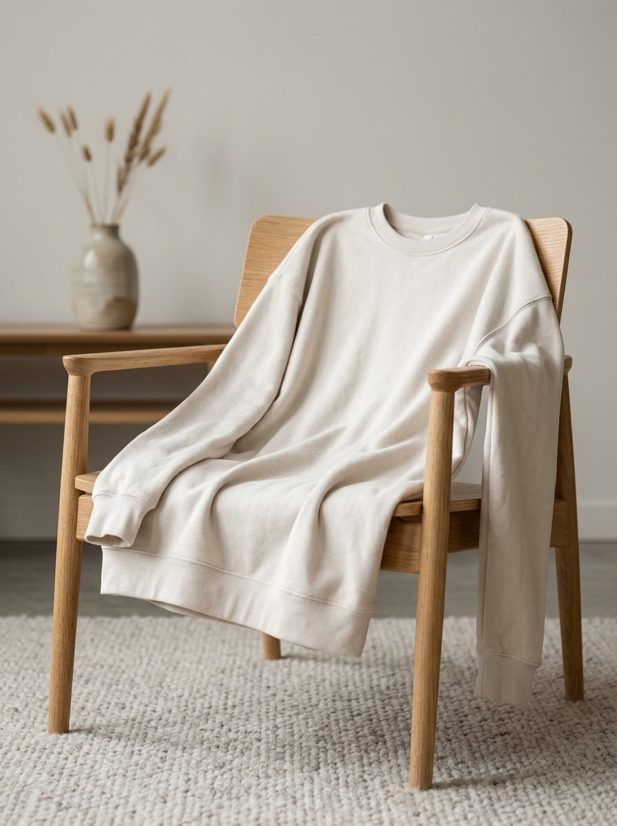 Fleece Tunic — Lifestyle Interior Scene | Generated by Modelize