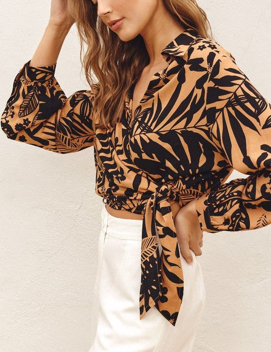 Savannah Wrap Blouse - Style Bar