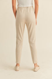 Bree Suede Pant - FINAL SALEWith an elastic waist and zippered ankle, these soft and stretchy pull on pants are sure to keep you comfy all day. Featuring a front darting detail and a classic silhouette, these pants are perfect for your office and out of o