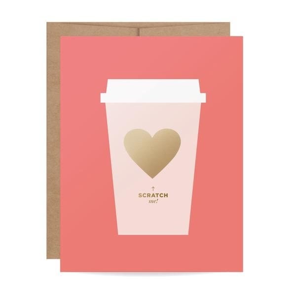 Coffee Love Scratch-off Card - Style Bar