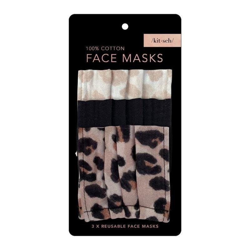 Cotton Face Mask 3pk - Leopard - Style Bar