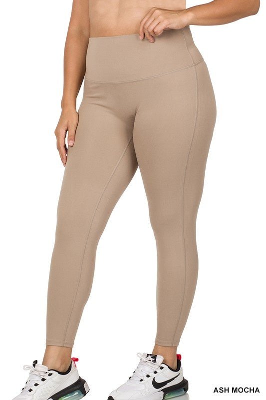 Curve Athletic High Waisted Leggings - Style Bar