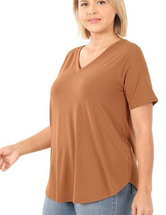 Curve Relaxed Fit V-Neck - Style Bar